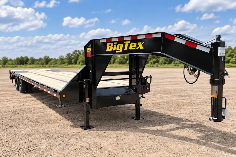 Gooseneck Trailers for rent at Eastvale Trailers